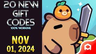  Capybara Go Gift Codes | Capybara Go Redeem Codes | Capybara Go Codes