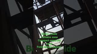 Boiler CFBC inside Furnace zone Compact separate zone  Fornt &Rear pannel #shots # viral #