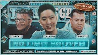 Luda Chris, Mike X & Francisco Play THE ANTE GAME - Commentary by Charlie Wilmoth