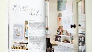 Junk journal inspiration from a magazine - Flip through of In Her Studio