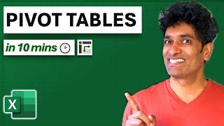 Learn Excel Pivot Tables in 10 Minutes - A complete beginner's tutorial