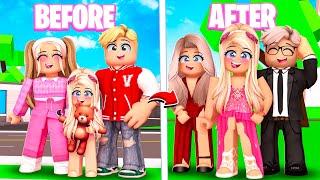 GROWING UP AS A FAMILY IN ROBLOX BROOKHAVEN