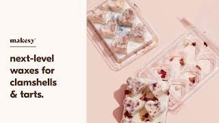 how to make wax melts & tarts with candle wax  DIY non toxic soy wax melts