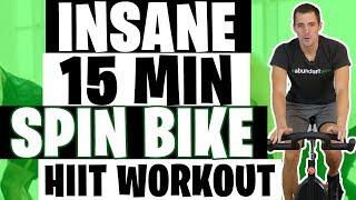 HIIT Workout - Insane 15 Minute Spin Bike Workout