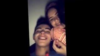 Thomaz Costa e Maisa Silva no escurinho 