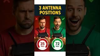 3 Router Antennas Positions That DOUBLE Your Speed #shorts
