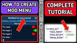 How to Create Mod Menu[Complete Tutorial] - 2024