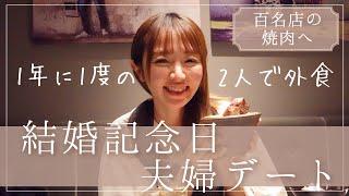 【結婚記念日 】年に1度の、夫婦デート【グチ？ニヤニヤ？パパママ育児トーク】