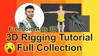 3D Rigging Tutorial Collection - Freedom Arts 3D - 3D Modeling & Animation