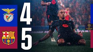 HIGHLIGHTS | SL BENFICA 4 vs 5 FC BARCELONA | UEFA CHAMPIONS LEAGUE 24/25  (WITH COMMENTARY)