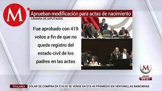 Aprueban modificación para actas de nacimiento