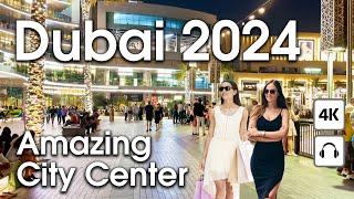 Dubai  Amazing City Center, Burj Khalifa [ 4K ] Walking Tour Compilation