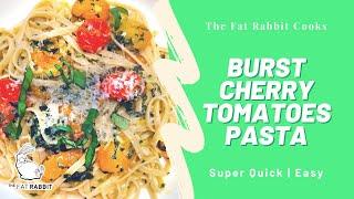 Delicious and healthy, Burst Cherry Tomato Pasta recipe!