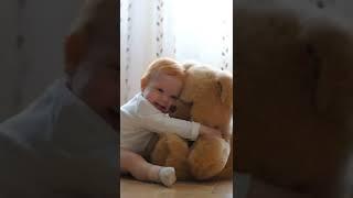 so adorable me and my teddy - cute baby status youtube shorts video