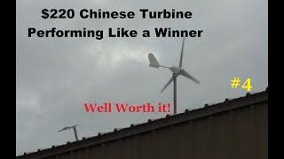 Success, $220 (before inflation) China 500 Watt Wind Turbine super performer, BIG PARTS LIST BELOW