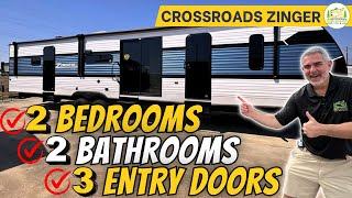 2 Bedrooms and 2 Full Bathrooms in a Travel Trailer