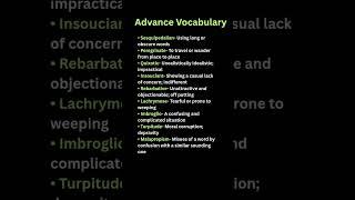 Advance Vocabulary  #english #learnenglish #vocabulary #englishspeaking #vocabs #ielts #ows