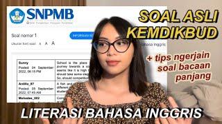 BAHAS SOAL LITERASI BAHASA INGGRIS SNBT 2023 - SOAL ASLI KEMDIKBUD