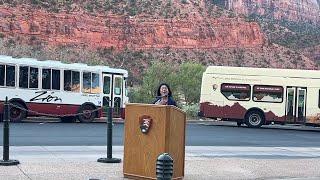 'Very quiet': Zion National Park launches 1st all-electric shuttle fleet in a US national parks