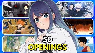 ANIME OPENING QUIZ - 50 Openings [VERY EASY - VERY HARD]