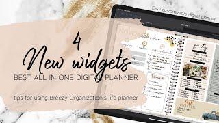 New Widgets for the Customizable Digital Life Planner | All in one customizable digital planner