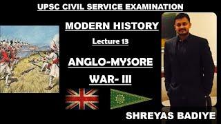 Third Anglo Mysore War| Expansion of British Power in India | Modern History of India