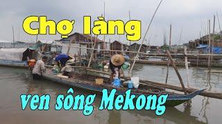 Village market along the Mekong River