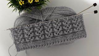 Zarif Ve Kolay İki Şiş Örgü Modeli Yelek, Hırka, Bluz, Şal İçin Örgü Modelleri /Knitting Crochet