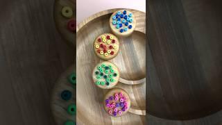 Satisfying Reverse Explosion of Colorful Beads | ASMR Wood Smash Short #reversesatisfying #asmrshort