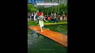 Other Bridge Runs VS This One ️ #floating#water#bridge#run#skull#edit#crazy#entertainment