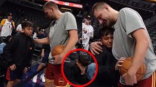 Nikola Jokic With a WARM HUG made UNFORGETTABLE MEMORY for his YOUNG FAN and puts SMILE on his FACE