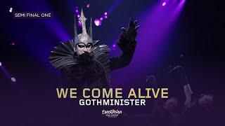 Gothminister - We Come Alive - LIVE (Melodi Grand Prix 2024, Semi-Final 1)