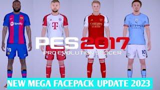 PES 2017 |MEGA FACEPACK UPDATE 2023 |COMPATIBLE WITH ALL PATCHES