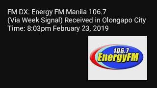 FM DX: Energy FM Manila 106.7 in Olongapo City