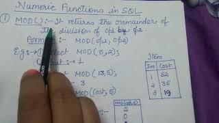 Math functions in SQL-1