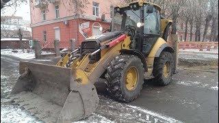 Экскаватор погрузчик Caterpillar 434E | Авто обзор