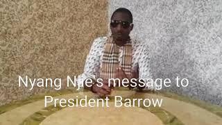 Nyang Njie reminds President Barrow why Gambians voted for him