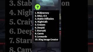 Top 10 AI image generator websites | #ai #imagegenerator #website #top #imageconversion #shorts