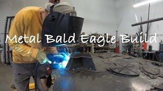 Metal bald eagle build, time lapse