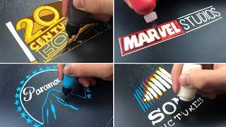 Movie Studio Logo Pancake Art - 20th Century Fox, Marvel Studios, Paramount Pictures, Sony Pictures