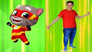 Talking Tom Hero and Me - Repeat After Super Tom Challenge