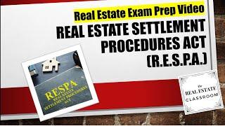 Real Estate Settlement Procedures Act  of 1974 (RESPA) | Real Estate Exam Prep Videos