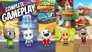 Talking Tom Gold Run - Complete Gameplay - Playing Every Map & Characters (Android/iOS)