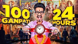 "100 Ganesh mandals in 24 hourrs” Haarsh Limbachiyaa X