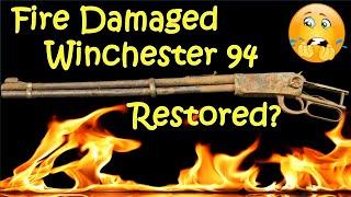 Gun Restoration Winchester 94 Rifle Fire Damage ASMR
