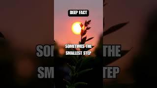 Sometimes the smallest step