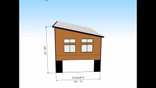 ARIZONA 24 X 40 SINGLE SLOPE 2 STORY BARNDOMINIUM  STEEL HOUSE