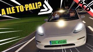 Dwóch tępaków jedzie spalić tesle | Polish Car Driving Roblox /w  @wojtec4011