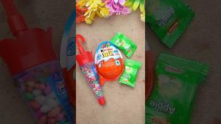 Green Apple Candy & Umbrella Gems Candy in Kinderjoy #shorts #apple #gemscandy