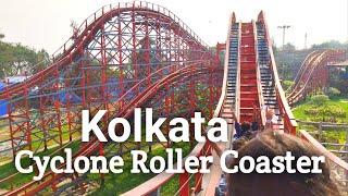 Cyclone Roller Coaster || Nicco Park Roller Coaster in 4K || Kolkata City Tour